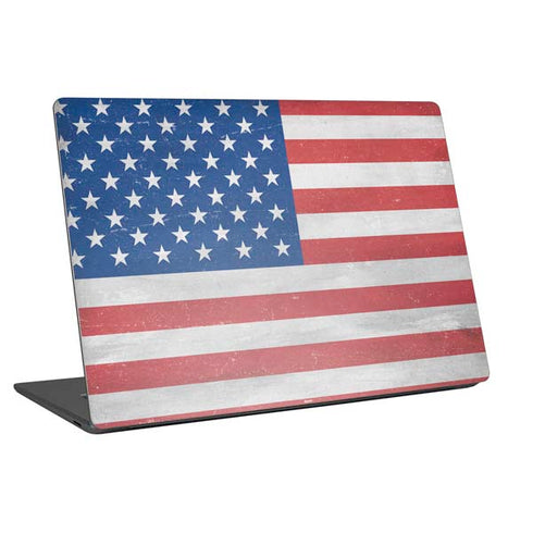 American Flag Distressed Universal Laptop 16.6in (13.4 x 9.7in) Skin